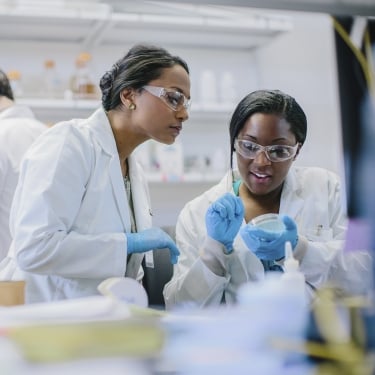 Scientists working in a lab